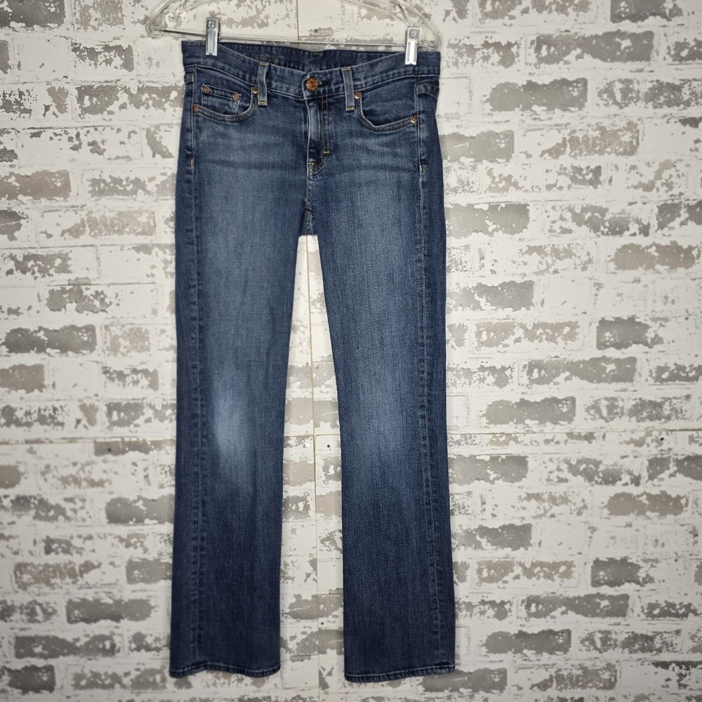 J Crew Jeans Womens 26 Bootcut Boho Medium Blue Wash Denim VTG Y2K Made In USA